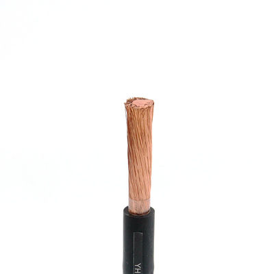 60 Degree Rubber Super Flexible Cable , YH YHF 16 - 70mm2 Arc Welder Cable