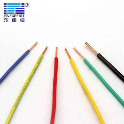 H05V-U / H07V-U/BV Industrial Flexible Cable , Building 6mm Round Electrical Cable